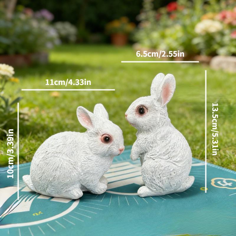 Скульптура-украшение  Пасхальный кролик  из смолы