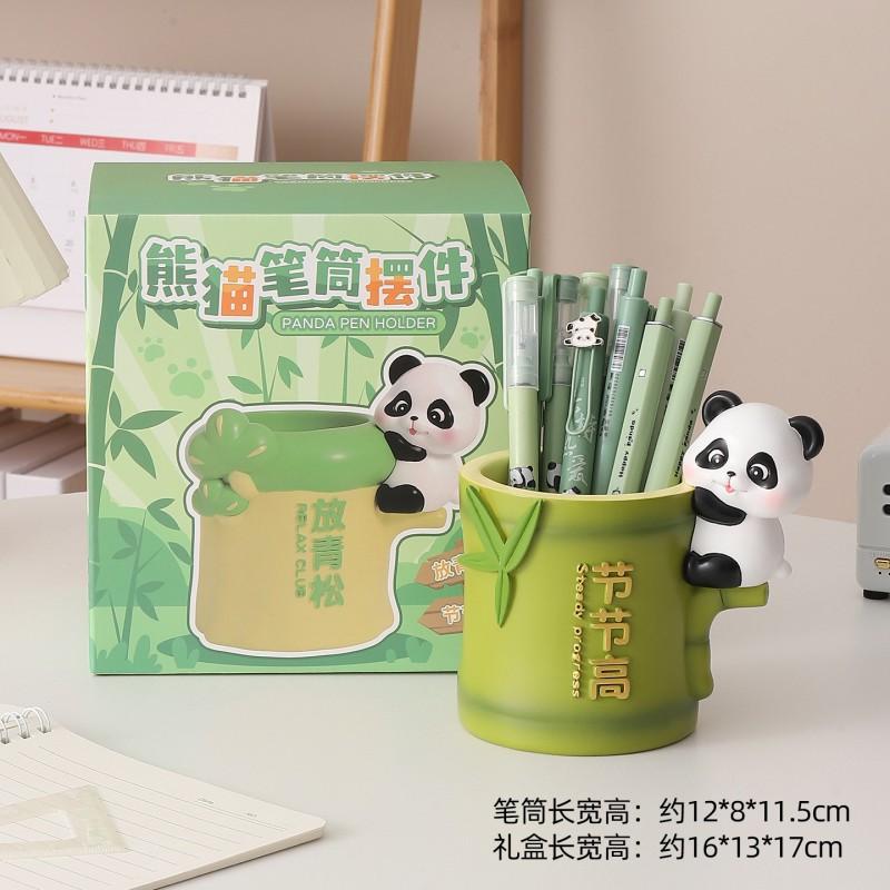Cute Cartoon Pen Holder Large Capacity Desk Organizer Office Decor Gift Friends
