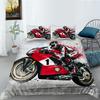 Comfortable Motorcycle Themed Bedding Set 3D Down Duvet Cover 2/3 Pieces for Boys/teenagers/men's Rooms AU180 * 210 Full Size Duvet Cover