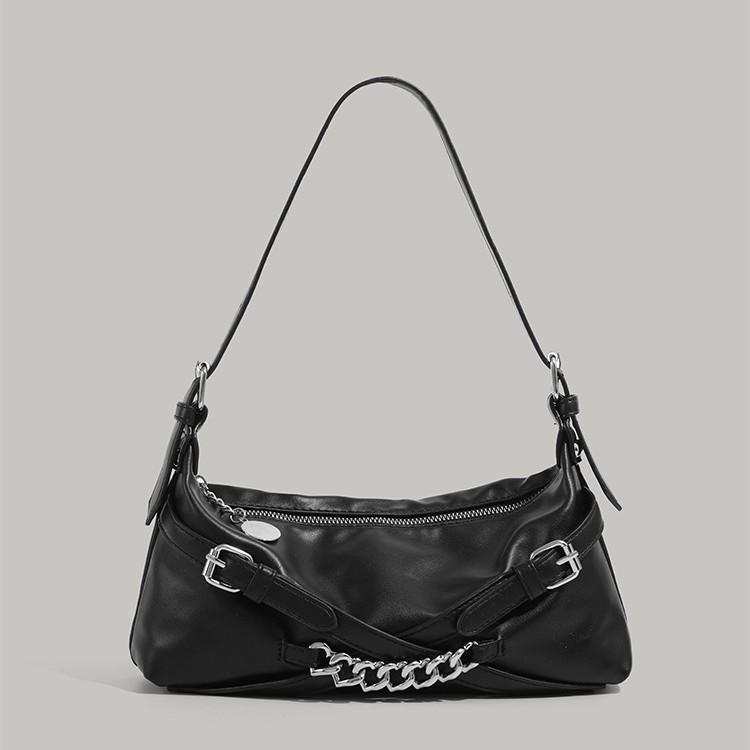 

Baguette underarm bag niche design bag women s 2025 new versatile commuter advanced texture single shoulder oblique span bag tide чёрный