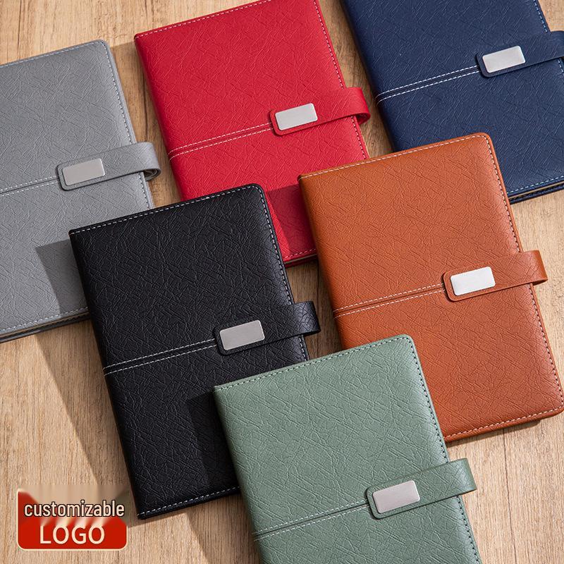 High-End A5 Business Notebook Gift Set: Customizable Logo, Thick Notepad for Meetings and Learning