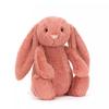 Jellycat Bonnie Rabbit Series Shy Reddish-brown Bonnie Rabbit Soothing Cute Companion Doll Plush Doll Sitting Height 18cm/31cm High