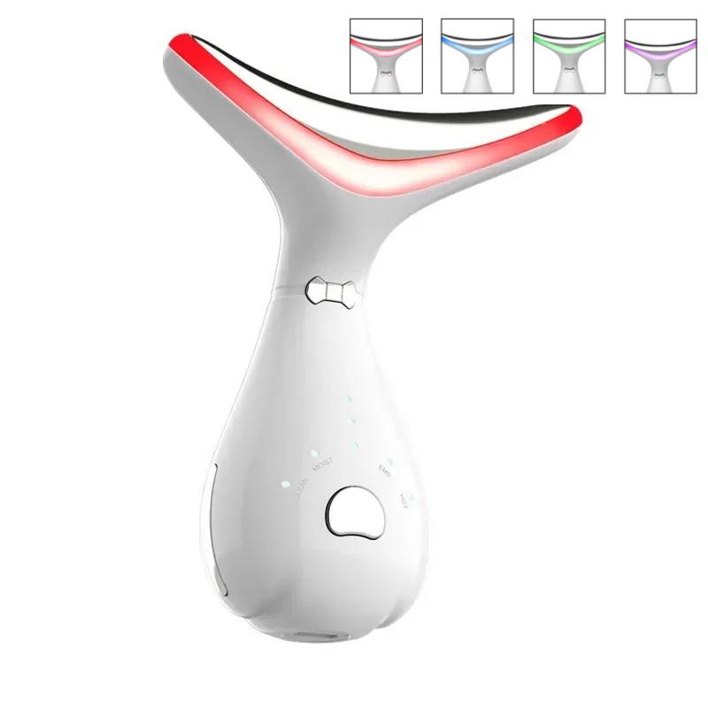 4 Color Facial Neck Massager Beauty Device Face Lifting Double Chin Remover Anti Wrinkle Tightening Facial Skin Care Beauty