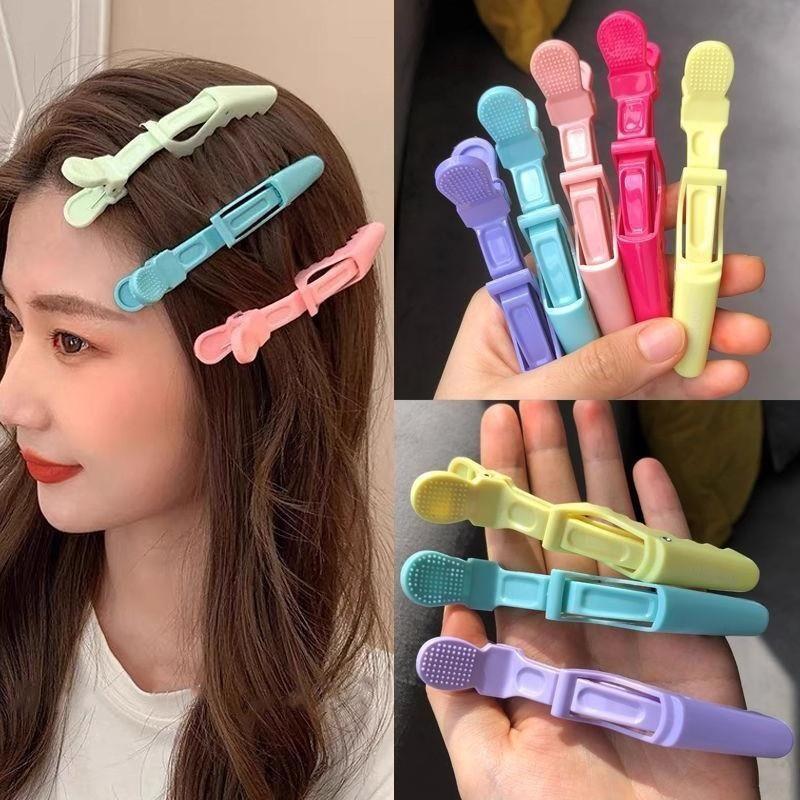6Pcs Alligator Hair Clips Clamps Claw Section Hairpin Enhanced Crocodile Non-Slip Clips Salon Hair Styling Accessories