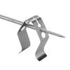 Grillthermometer-Sonde Clip 3-Loch Grillthermometer Sonde Befestigungsclip Halter Küche BBQ Ofen Grill Zubehör Edelstahl