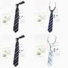 Kids Tie With Striped Badge Pattern For School Uniforms And Casual Wear