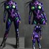 3D Digitaltrykk Sceneopptreden Kostymer Voksne Halloween-arrangementer Karneval Temafest Cosplay Antrekk Latespill Jumpsuit