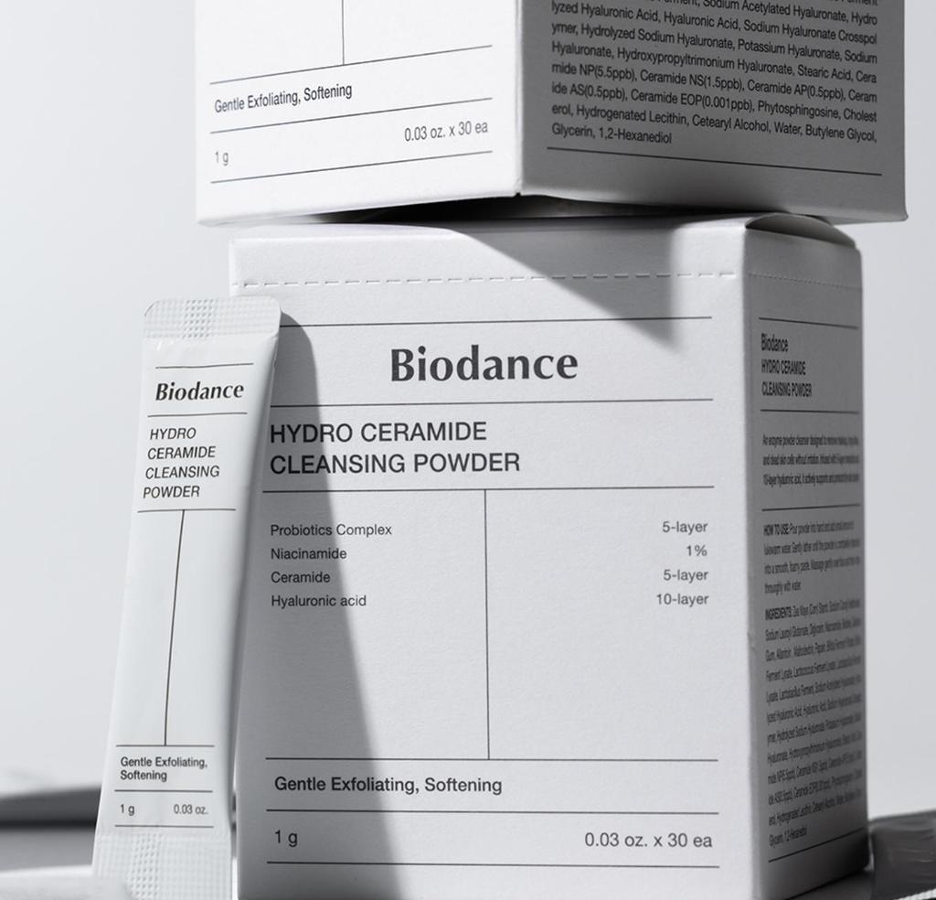 BIODANCE Hydro Ceramide Cleansing Powder Gentle Exfoliating 30g 30ea Facial Wash K-Beauty