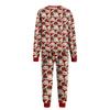 Set de pijama din flanelă cu imprimeu de Crăciun coordonat pentru familie, cu bluză cu mânecă lungă și pantaloni