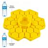 2/1pcs Bee Water Feeder with Perch Safe Honeybee Drinking Station for Garden Patio Beekeeping Supplies Small-Hole Honeycomb Tray