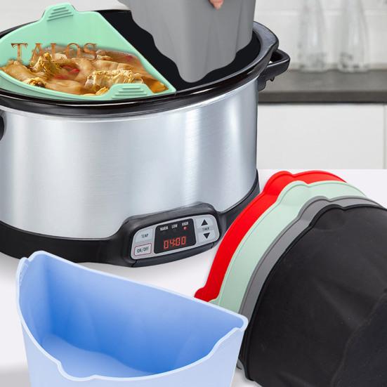 

2 шт./компл. силиконовые вкладыши для медленноварки, высокая термостойкость, многоразовые, легко чистящиеся вкладыши для медленноварки, товары для дома