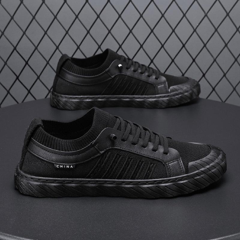 

Мужские летние дышащие плетеные туфли без застежек — повседневные, защитные и модные для прогулок и работы 41 чёрный