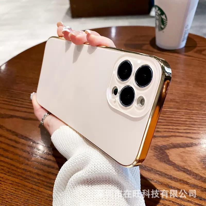 Matte Phone Case IPhone 15 Pro Max 14 13 12 Series Shockproof Anti-fingerprint Protective Cover With Electroplated Lens