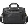Briefcase Bag Men's Genuine Leather Briefcase Male Man Laptop Bag Natural Leather for Men Messenger Bag Large Vintage Men Bag