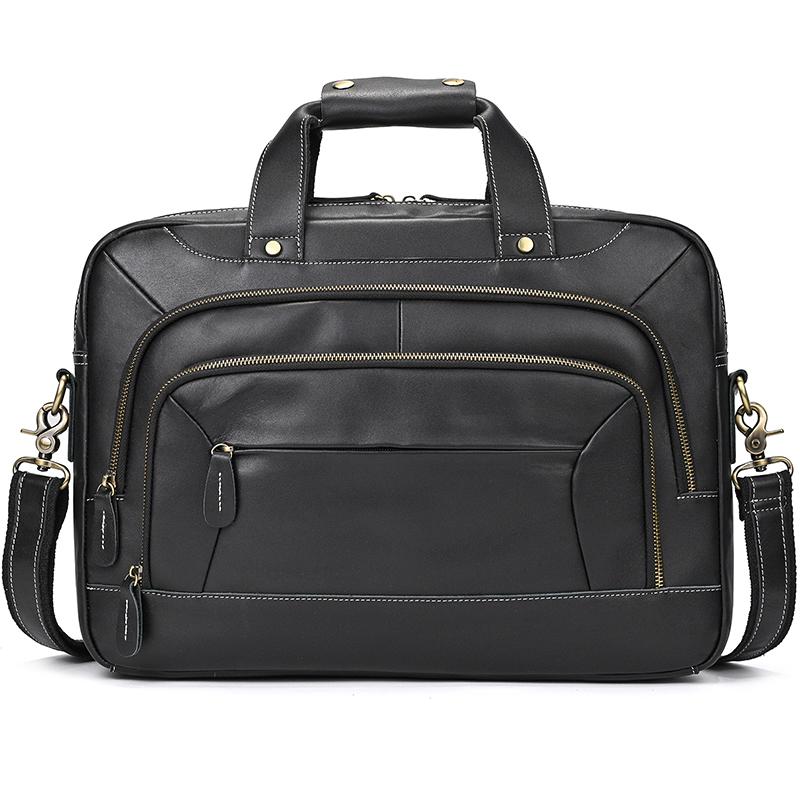 Briefcase Bag Men s Genuine Leather Briefcase Male Man Laptop Bag Natural Leather for Men Messenger Bag Large Vintage Men Bag