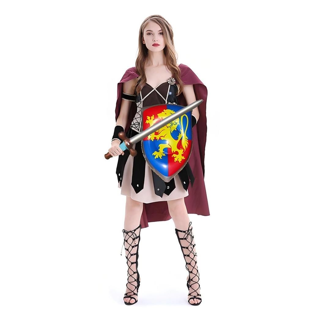 Inflatable Sword and Shield Knight Party Favors Set Blow Up Medieval Sword Shield for Prince Party Favors Decorations