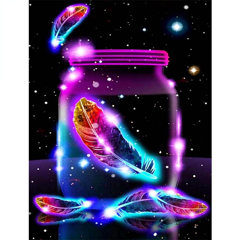 

5D DIY Алмазная картина Голубая бабочка Мечта Алмазная вышивка Набор для вышивки крестом Полный горный хрусталь Мозаика Домашний декор Round 20x30cm