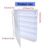Portable Acrylic Round Display Storage Box for Coin Craft Supplies Clear Collector's Case with Aesthetic Appeal