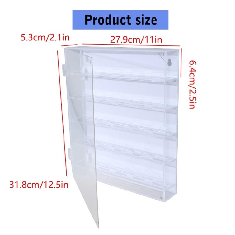 Portable Acrylic Round Display Storage Box for Coin Craft Supplies Clear Collector's Case with Aesthetic Appeal