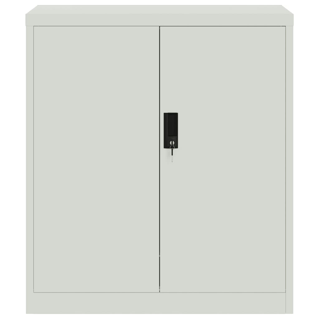 Filing Cabinet Light Grey 79 x 40 x 90 cm Steel