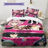 Franxx Muster Bettwäsche Steppdecke Set Bettbezug Kissenbezug Zuhause Geburtstagsgeschenk(1 Bettbezug + 2 Kissenbezüge, ohne Füllung)