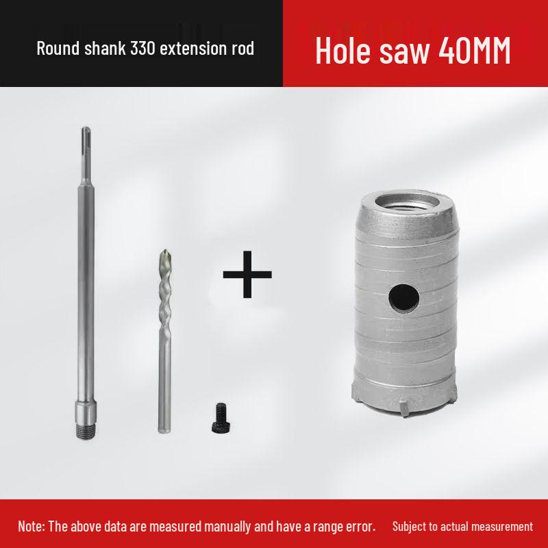 Electric Impact Drill Bit for Cement and Brick Walls - Dry Drilling Opener for Air Conditioner and Water Pipe Installations