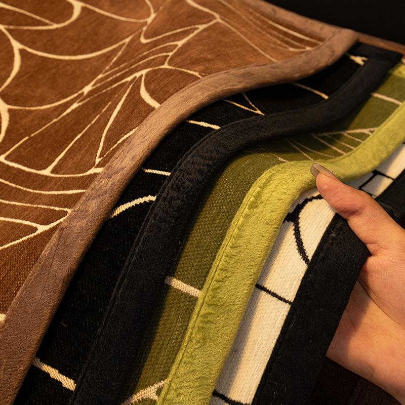 Chenier Sofa Cushion Is Universal In All Seasons  New Straight-Breasted Leather Seat Cushion Light Luxury High-End Non-Slip Cover Cloth