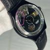 Used Rare Swatch BLACK MOTION first generation automatic 1991