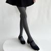 Nya Höst Vinter Tights Kvinnor Sexiga Randiga Lårhöga Strumpor Strumbyxor Underkläder Strumpvaror Kroppstrumpa Kvinnor Tights Leggings