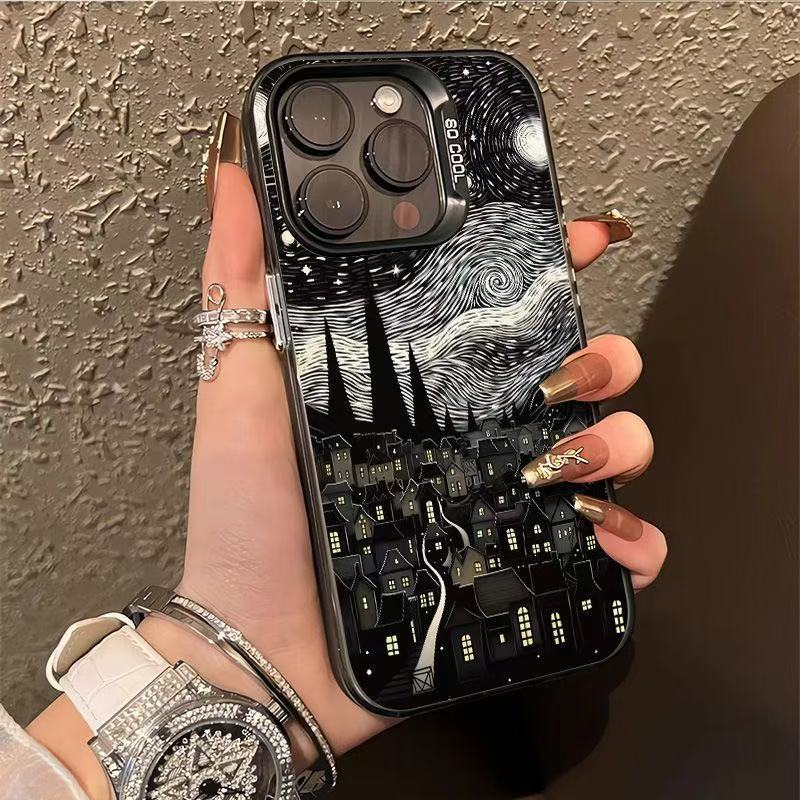 Van Gogh Starry Night Retro Phone Case Compatible With Apple Iphone Various Models