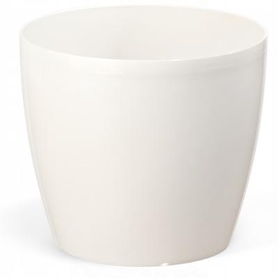 Flowerpot with Plastic Cover, White, 15.5 Cm, Magnolia
