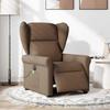 Electric Massage Chair Brown Fabric