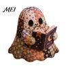 Kreative Halloween-Heimdekoration Geister-Patchwork-Set, Niedliches Puppen-DIY-Nähset mit vorgeschnittenen einzigartigen Ornament-Stoffen, Herbst-Feiertagsbasteln