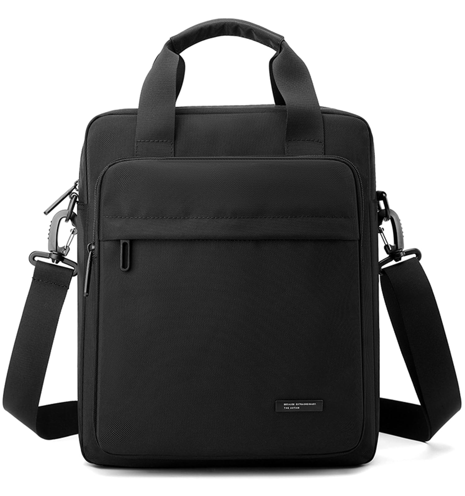 

Manukori Large Crossbody Shoulder Bag with Multiple A4 and Vertical Design Men s Pockets, Capacity, Lightweight, Waterproof, Nylon, чорний