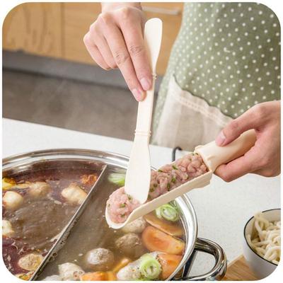 New Patty Maker Kitchen DIY Fish Ball Maker Pill Mold Hot Pot Meatball Processing Spoon Manager