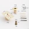 Magnetic Door Stop Quiet Hidden Stopper for Dorm Office Buildings Home Milky White
