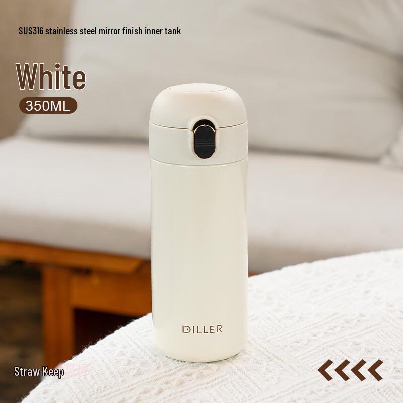 Dilebell Gradient Insulated Portable Straw Water Bottle