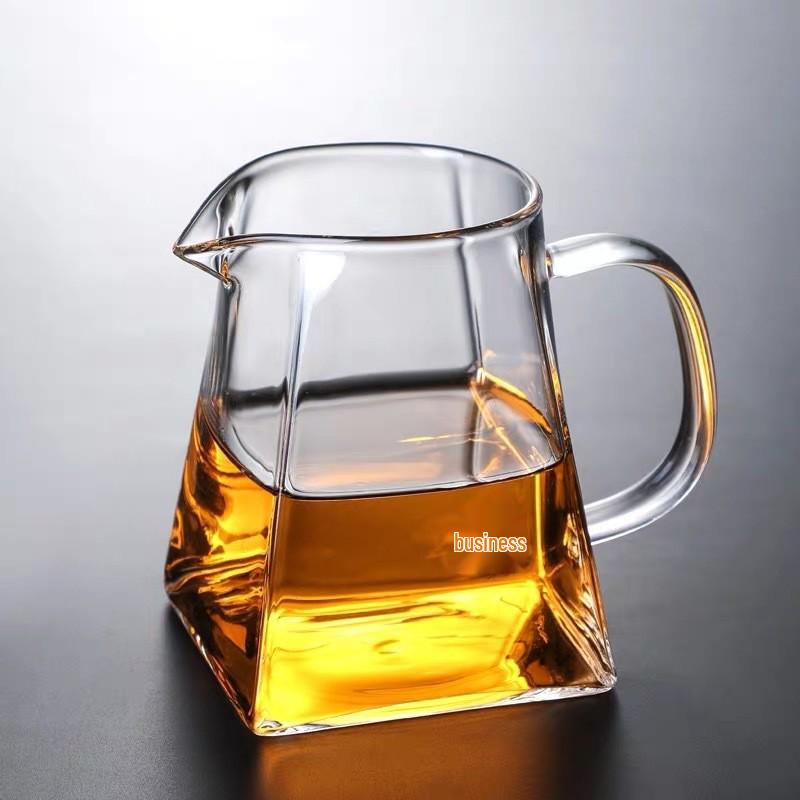 Heat-Resistant Borosilicate Glass Gong Dao Bei with Filter - Gongfu Tea Set Accessory