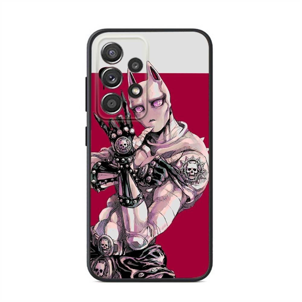 J JoJo Bizarre Adventure Phone Case For Samsung S24,23,22,21,20,10,10E,S9 Plus FE Note 20 Ultra 10,9 Plus Black Case Samsung S23plus5G