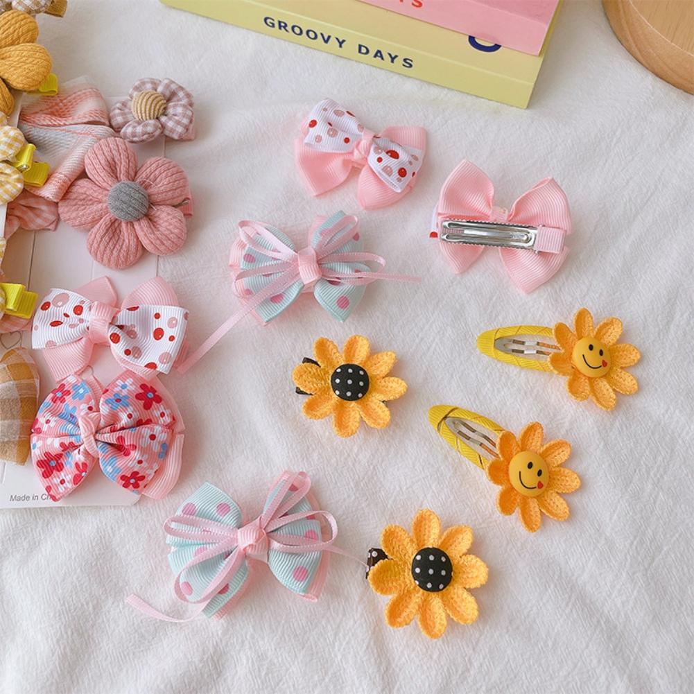 Dětská vlásenka 8ks/sada Dětská mašlička Vlásenky Pokrývka hlavy BB Clip Vlasové doplňky