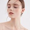 D Color 1ct  Zircon Drop Earrings for Women  Sterling  Plated Wedding Earring