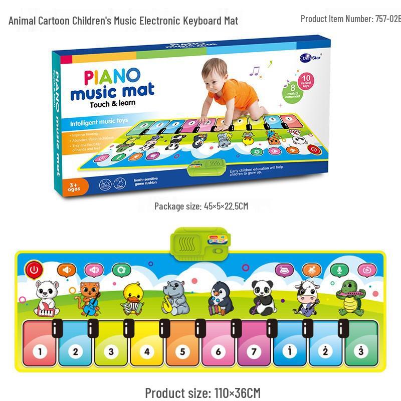 Aozheng Electronic Foot Pedal Piano: Children's Educational Music Blanket with Multiple Instrument Modes
