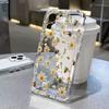 Honeybee Flower Pattern Clear Case For Samsung S26 S25 Ultra Cases Galaxy S24 FE S23 S22 Plus A57 A37 A36 A16 A55 A35 A54 Cover
