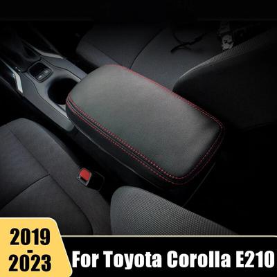 Microvezelleer Auto Middenconsole Armsteun Box Cover Voor Toyota Corolla E210 Beschermingsmat Sierlijsten
