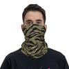 Tiger Stripe Print Bandana Winter Neck Warmer Men Windproof Wrap Face Scarf for Ski Flecktarn Camo Splittertarn Gaiter Headband