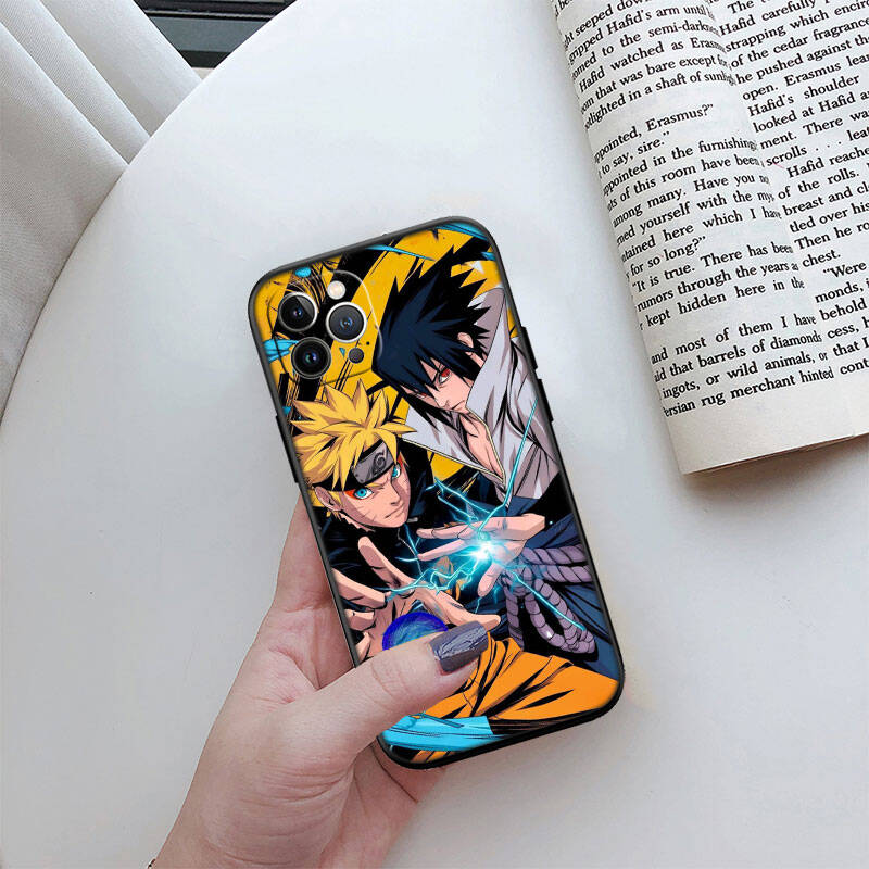 MH105 Naruto Uchiha Sasuke Phone Shell Case for iPhone 7 8 11 12 13 14 15 16 17 16E XS Pro Max XR X SE Air