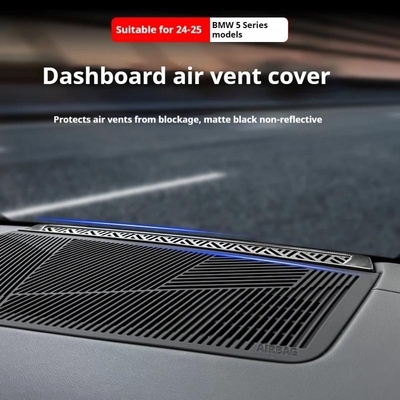 For BMW 5 Series I5 G60 2024-2025 Dashboard Air Vent Cover Central Control Air Conditioner Dust Net Car Interior Accessories
