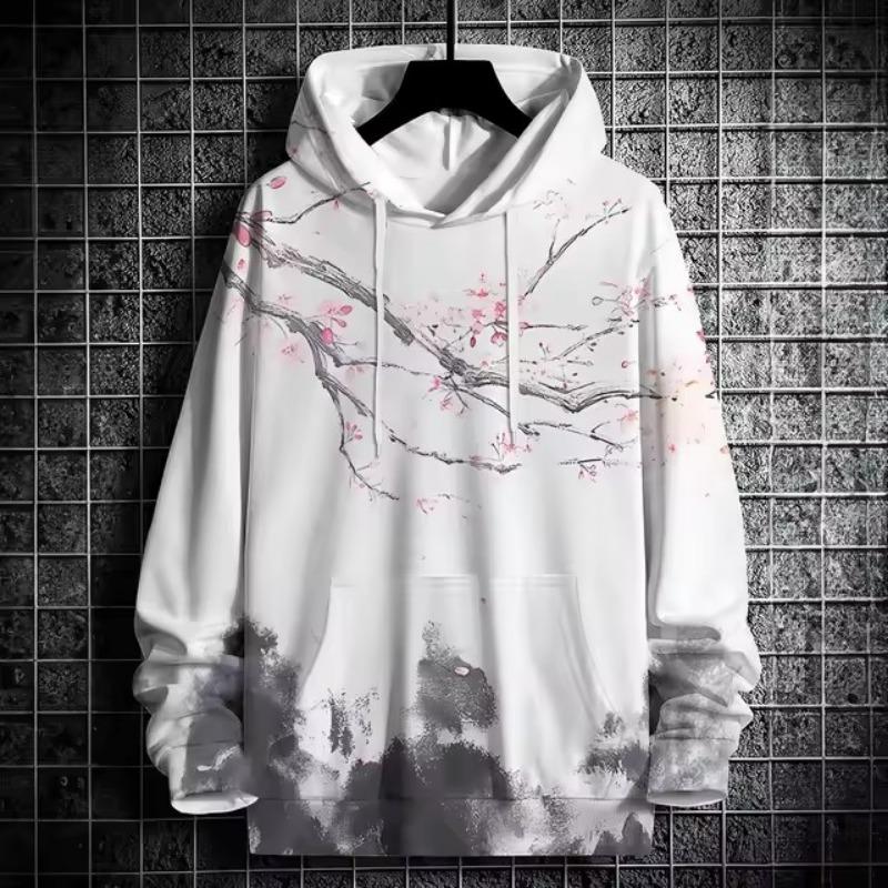 Men's Trendy 3D Printed Hoodie with Star & Number 10 Design - Casual Fashion Pullover, Machine Washable