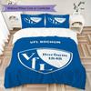 VfL Bochum 1848 Muster Bettwäsche Steppbettwäsche Bettbezug Kissenbezug Heimdekoration Geburtstagsgeschenk (1 Bettbezug + 2 Kissenbezüge (ohne Füllung))99