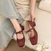 Fashion High Heels, Retro Square Toe, Women's Shallow Mouth, Elegant Dress Shoes, Fashionable Party, Bow Women's Shoes,